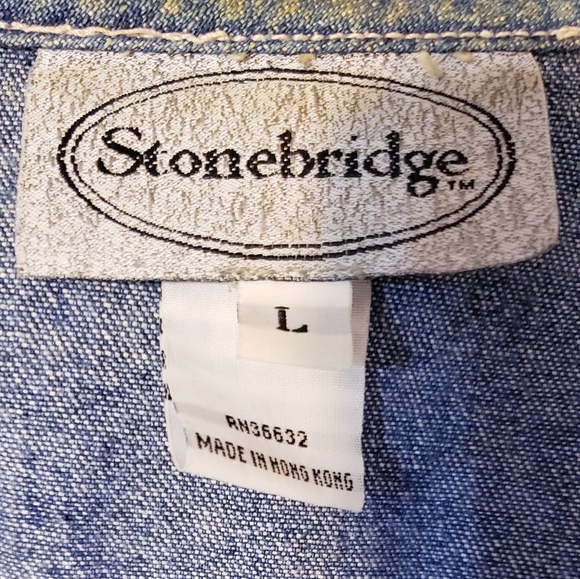 Vintage Stonebridge Black Velvet Denim Vest a Levi's Brand - Picture 9 of 15